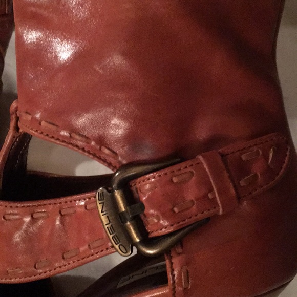 Chestnut Brown Leather Booties - Picture 3 of 8